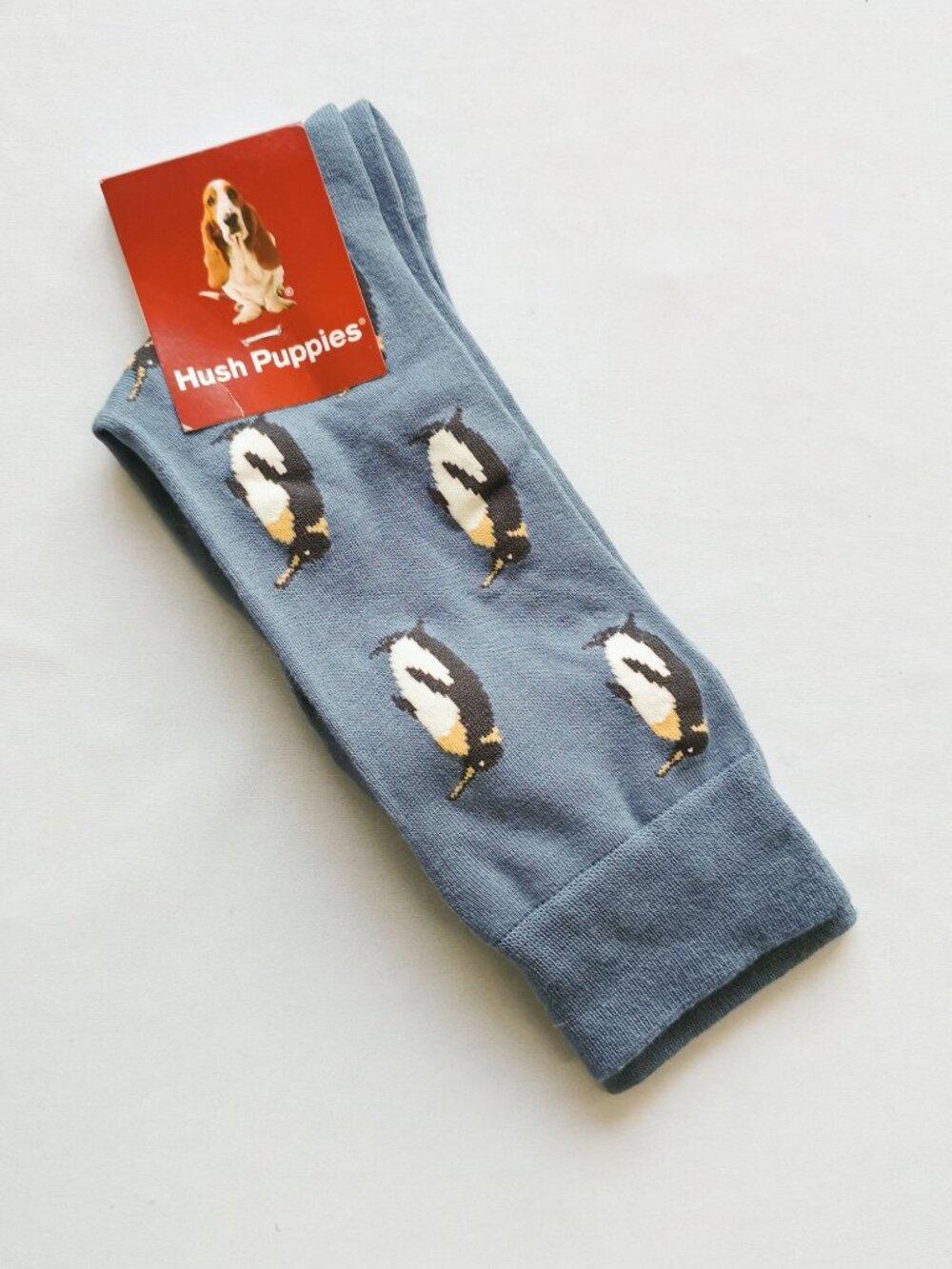 Hush Puppies penguin socks blue